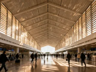 Transportation hubs using Construction Specialties products